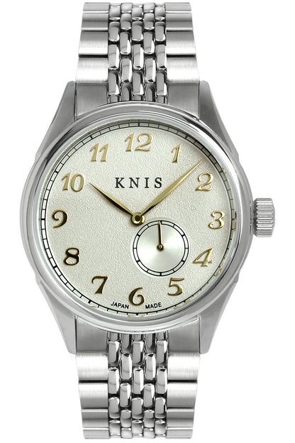 KNIS KODOU Small Seconds Automatic – Champagne Gray / Stainless Steel Bracelet (KN009-SGYRC)