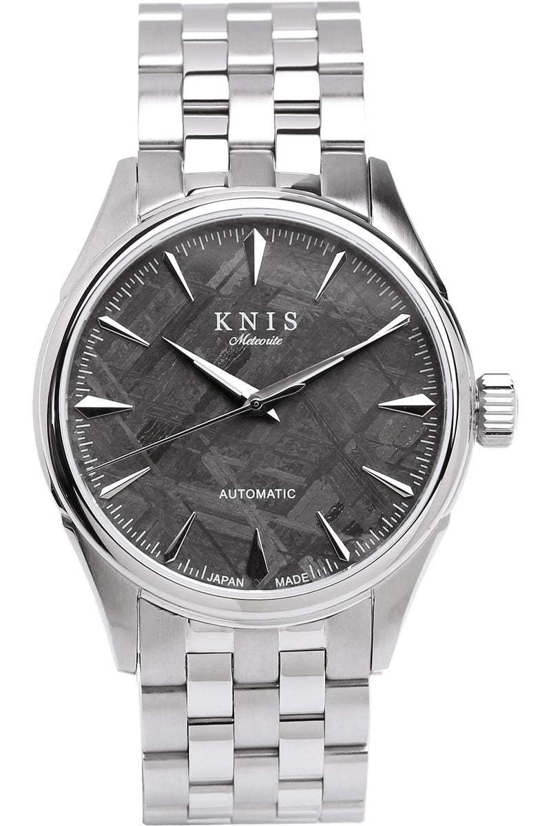 KNIS Meteorite Made in Japan Automatic Watch Men's Silver KN001-MT