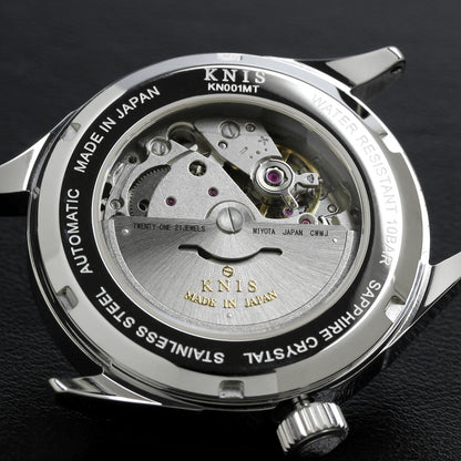 KNIS Meteorite Made in Japan Automatic Watch Men's Silver KN001-MT 