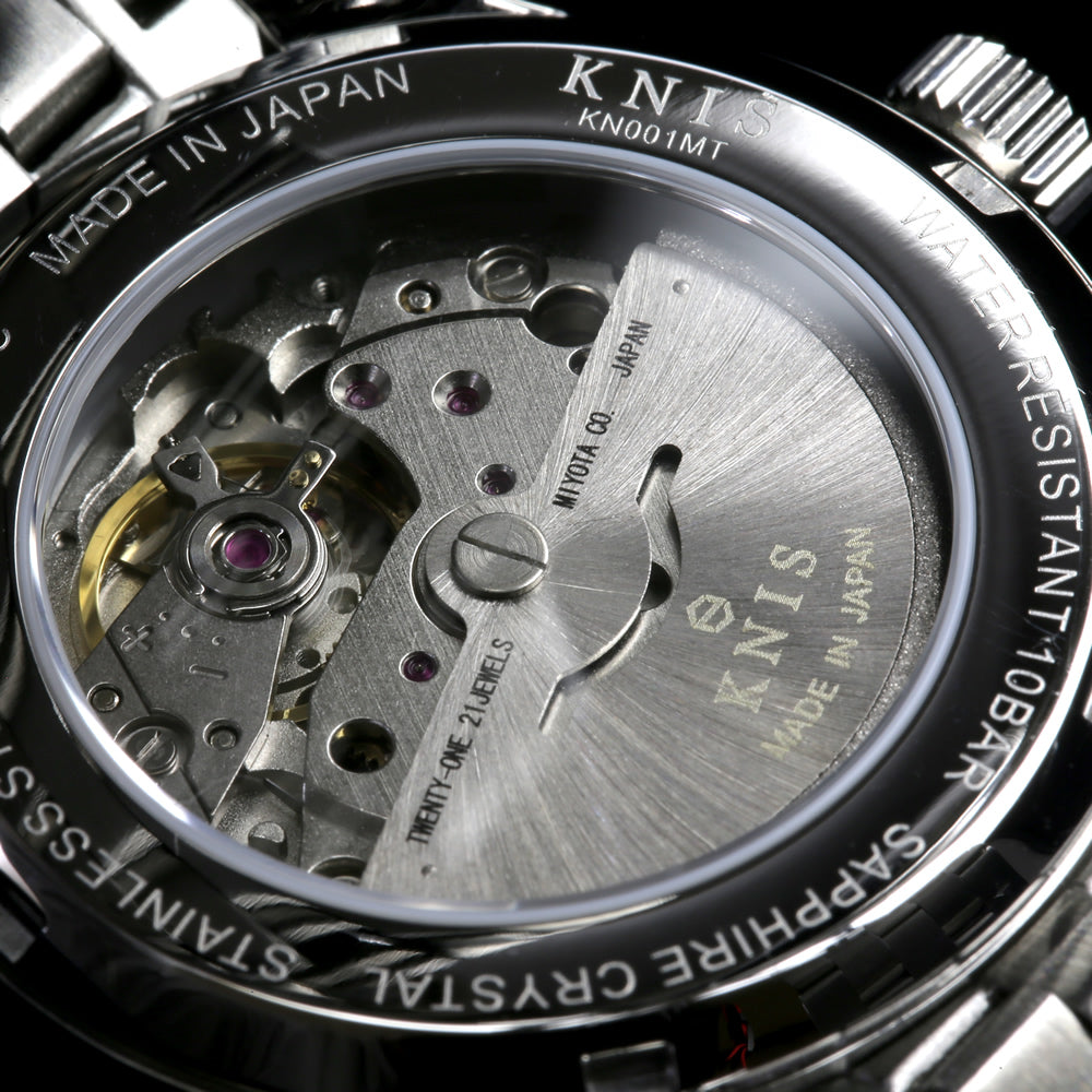 KNIS Automatic Sunray Dial White Silver KN001-WH 